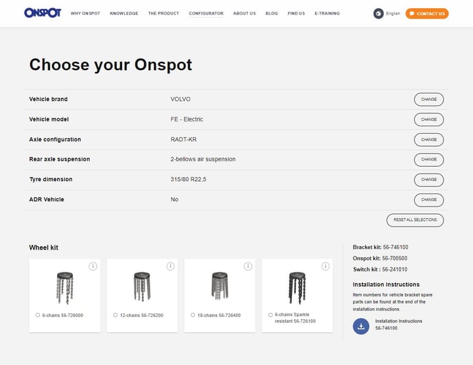 Choose your onspot Eng