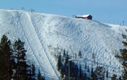 Touring in the winter landscape